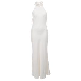 Autre Marque Misha Evianna Gown in Ivory White Polyester White Cream