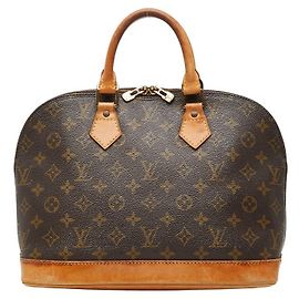 Louis Vuitton Alma PM Handbag Brown