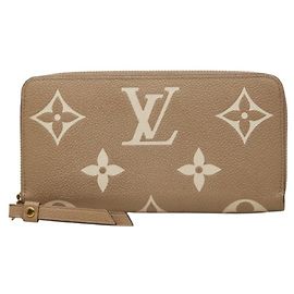Louis Vuitton Monogram Empreinte Zippy Wallet M69794 Brown Beige