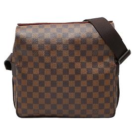 Borsa a tracolla Louis Vuitton Damier Naviglio Marrone