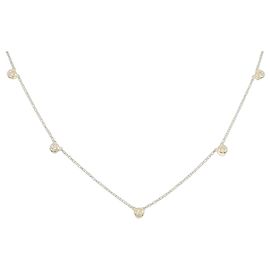 Autre Marque Collier en diamant Au750 Doré