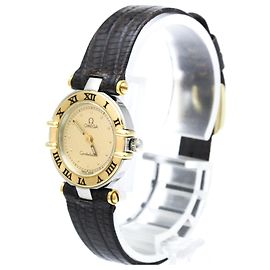 Omega Constellation Quartz Acier Inoxydable et Or Jaune et Cuir 23 Autre