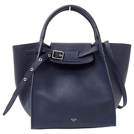 Céline Borsa a mano Celine in pelle blu navy Blu navy