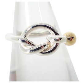 Autre Marque Tiffany & Co. Sterling Silver and Yellow Gold Band Ring Other