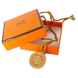 Hermès Colar choker Hermes Sellier cor dourada Dourado