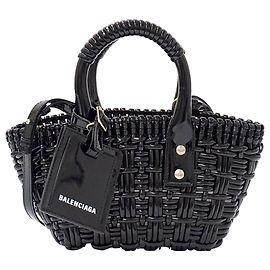 Bolsa de couro esmaltado Balenciaga Preto