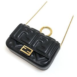 Fendi Nano Bucket Charm Micro Sac Noir Noir