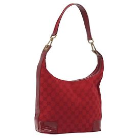 Gucci GG Shoulder GG Matelassé Leather Small Rosso