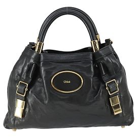 Chloé Chloe Victoria Leather Preto