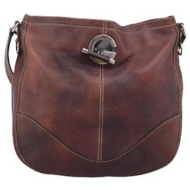 Gucci Charlotte Leather Large Marrom
