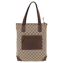 Gucci Convertible Zip GG Canvas Tall Beige