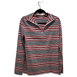 Prada Camisola de riscas com fecho em algodão Multicor