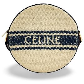 Céline Celine triomphe tambour textile Bleu Marine