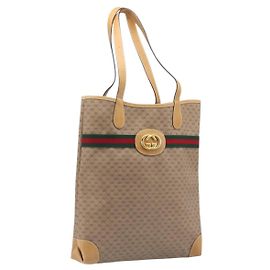 Sac Tote Gucci Sherry Line Canvas Beige