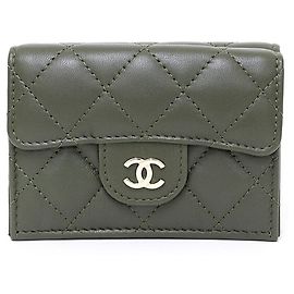Carteira Chanel Classic Small Flap Caqui
