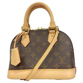 Louis Vuitton Alma BB Monogram Handtasche Braun