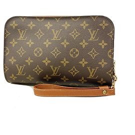 Borsa a pochette Louis Vuitton Monogram Orsay Marrone