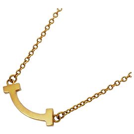 Autre Marque Collier Tiffany & Co. T Smile Mini en or jaune 18K Autre