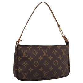 Louis Vuitton Pochette Accessoires NM Monogram Canvas Marrom