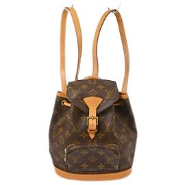 Louis Vuitton Vintage Montsouris Monogram Canvas Mini Marron
