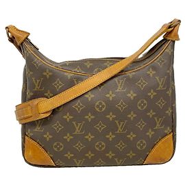 Borsa a tracolla Louis Vuitton Monogram Boulogne 30 Marrone