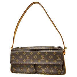 Bolso de hombro Louis Vuitton Monogram Viva Te MM Castaño