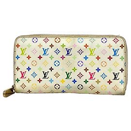 Carteira Zippy Louis Vuitton Monogram Multicolor Rosa
