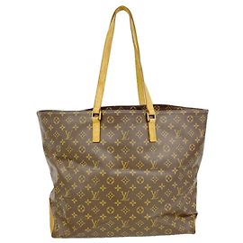 Louis Vuitton Monogram Cabas Alto Tote Bag Brown