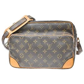 Louis Vuitton Nil Shoulder Bag Monogram Canvas Brown