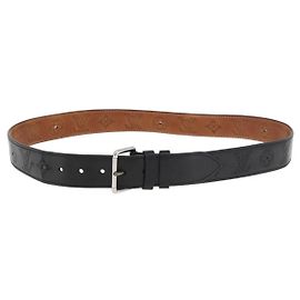 Louis Vuitton Perforated Leather Belt Perforated LV Monogram Leather Black