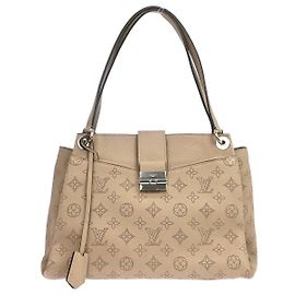 Louis Vuitton Mahina Monogram Leather Medium Beige