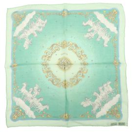 Hermès Hermes Carré 40 Silk 40 x 40 Verde