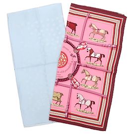 Hermès Carré 42 Lenço de Seda Rosa Rosa