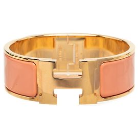 Hermès Bracelet Charmes Hermes Clic Clac H PM Rose Doré