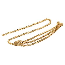 Chanel Coco Mark Matelassé Triple Chain Belt Golden