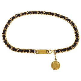 Chanel Vintage Multi CC Gliederkette Gürtel Metall Golden