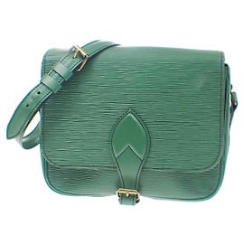 Louis Vuitton Cartouchiere Epi Leather MM Green