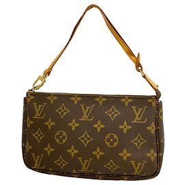 Louis Vuitton Monogram Pochette Accessoires Pouch Braun