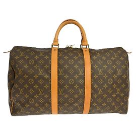 Louis Vuitton Keepall Monogram Canvas 50 Brown