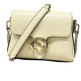 Borsa a tracolla Gucci Interlocking G Crudo