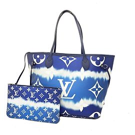 Saco Tote Louis Vuitton Monogram LV Escale Neverfull MM Azul