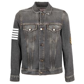 Giacca in denim Palm Angels Grigio