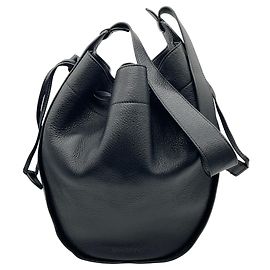 The Row Borsa Hobo Grande in Pelle Nera con Coulisse Nero