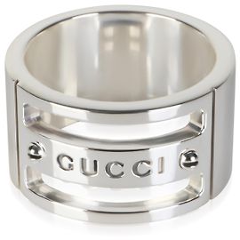 Anel largo Gucci em prata esterlina Outro