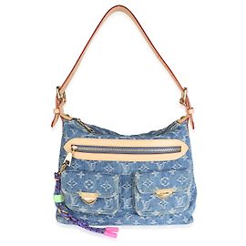 Louis Vuitton Blue Monogram Denim Baggy PM NM Blu