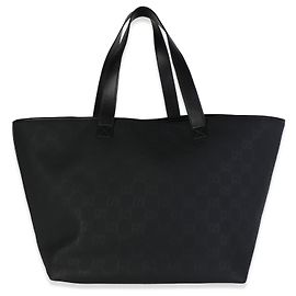 Bolso Tote Large Edge Gucci de efecto goma grabada en negro Negro
