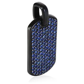 David Yurman Sapphire 35mm Chevron Tag Pendant Other