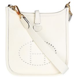 Hermès Cream Clemence Mini Evelyne TPM 16 GHW Autre