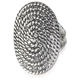 Anillo David Yurman Sterling Silver Diamond Midnight Melange Otro