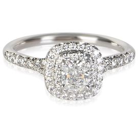 Bague de fiançailles Tiffany & Co. Soleste en diamant taille coussin modifiée 0.36 ct Autre